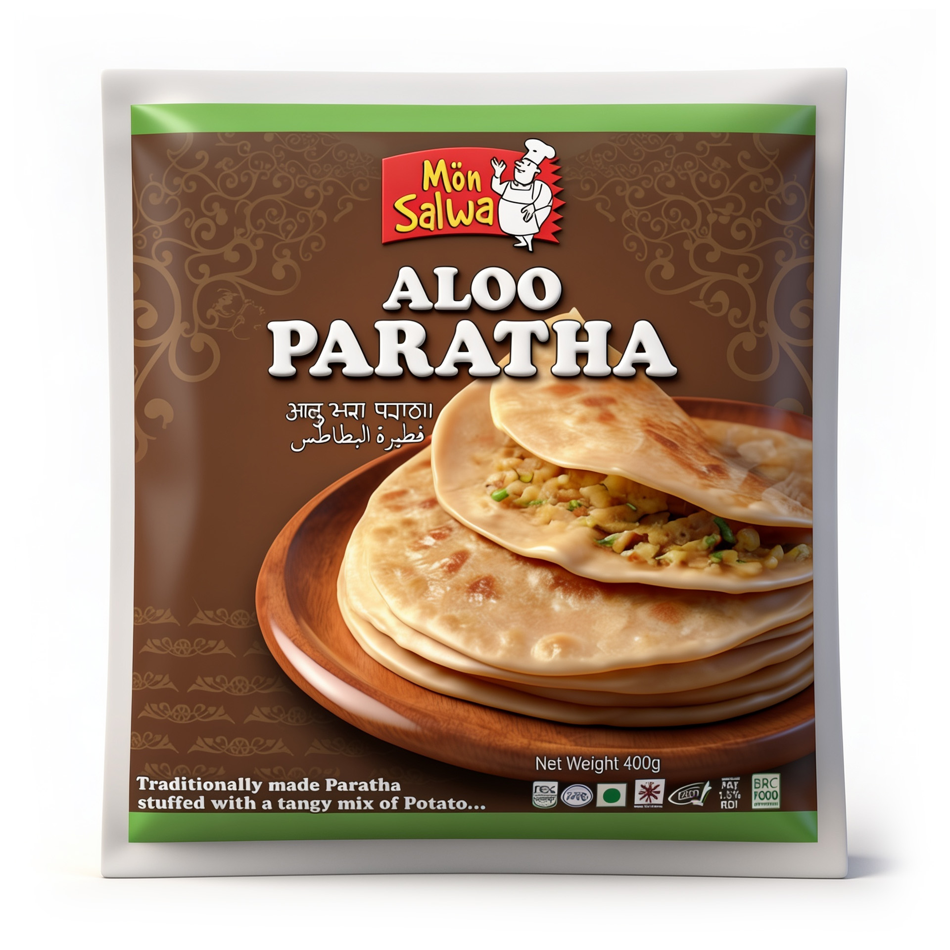 MONSALWA ALOO PARATHA 18X480GR