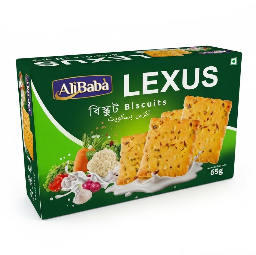 ALI BABA LEXUS BISCUITS 24X65G