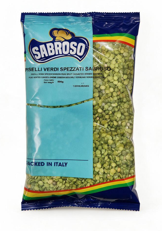 SPLIT GREEN PEAS SABROSO 15X500G