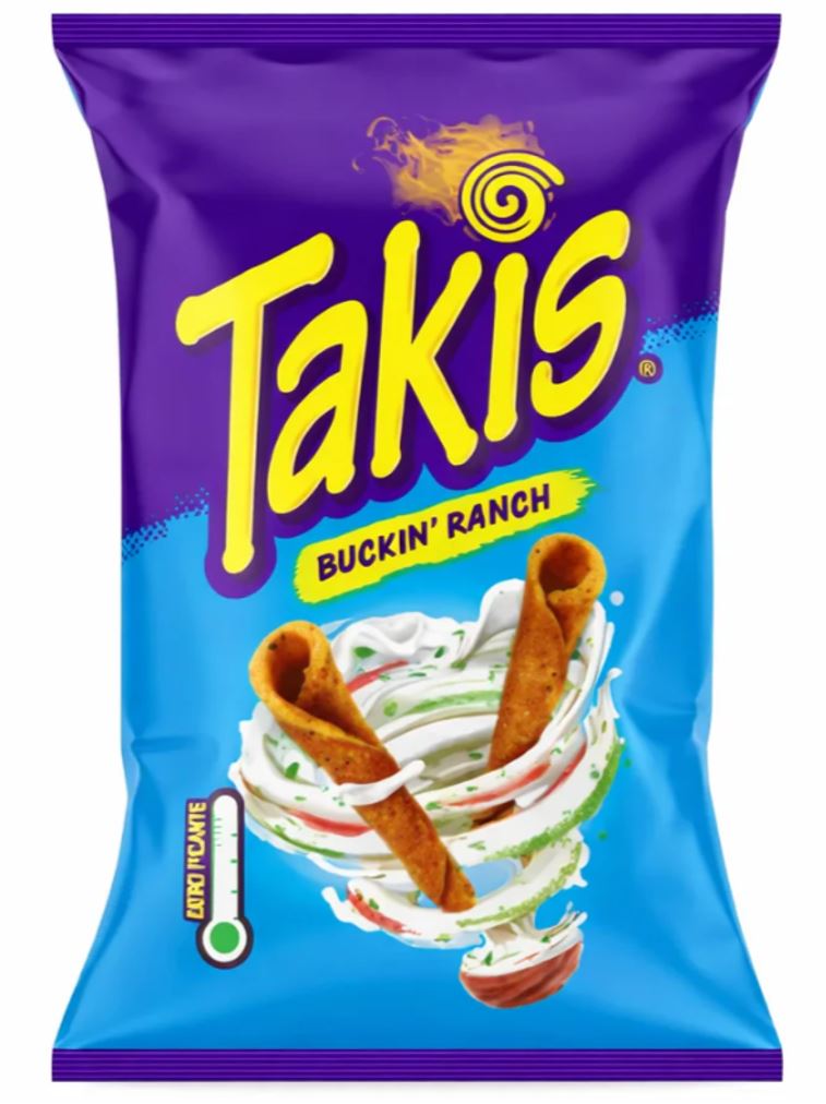 CHIPS TAKIS BUCKIN RANCH 18X100G