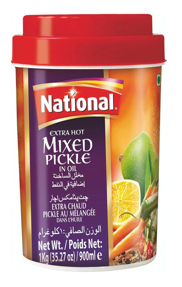 PICKLE NATIONAL EXTRA HOT MIXED 6X1KG