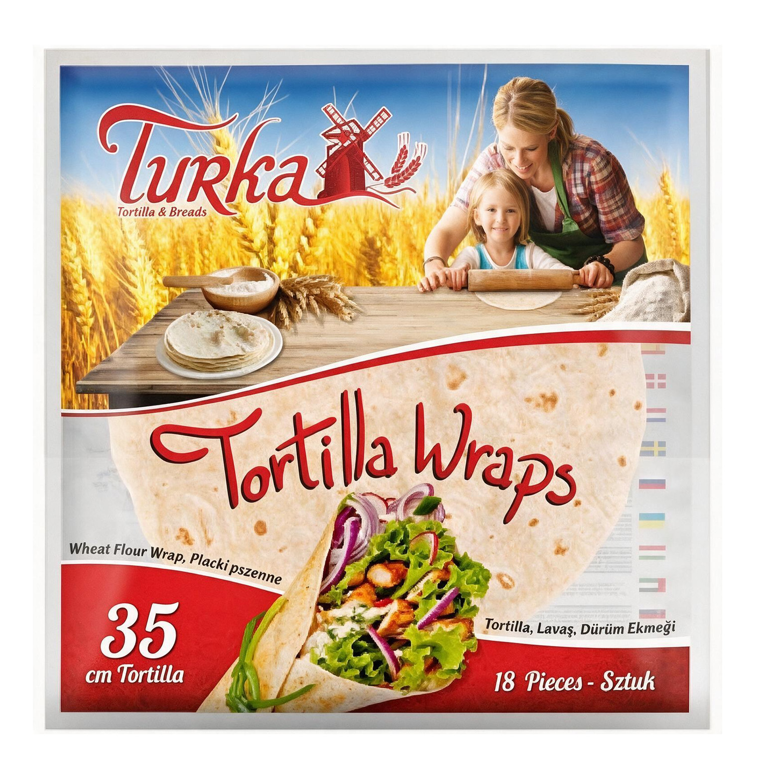 PIADINA TORTILLA 35CM 1X6 (16X110GR)