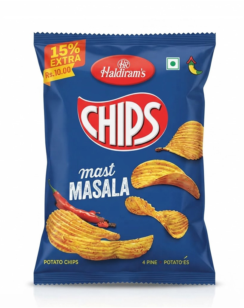 HALDI'S CHIPS MAST MASALA 20X120G