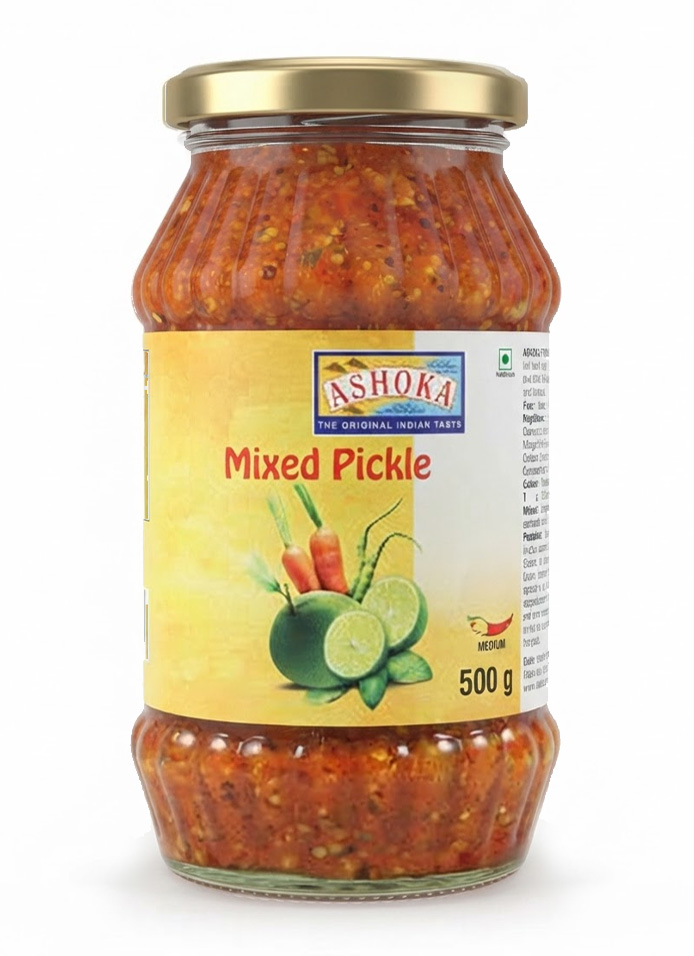 ASHOKA PICKLE MIXED (HOT) VETRO 6X500G