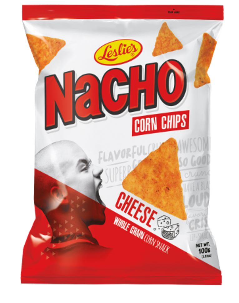 PH CHIPS LESLIE NACHO CHEESE 48X100G