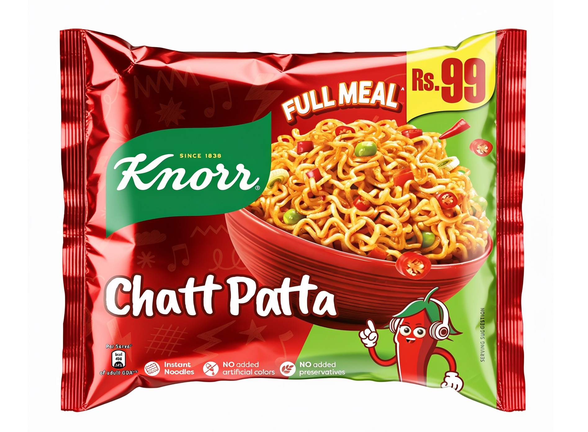 NOODLES KNORR CHATT PATTA 40X110G