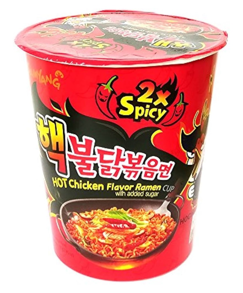 NOODLES CUP 2X HOT CHICK.6X70G SAMYANG R