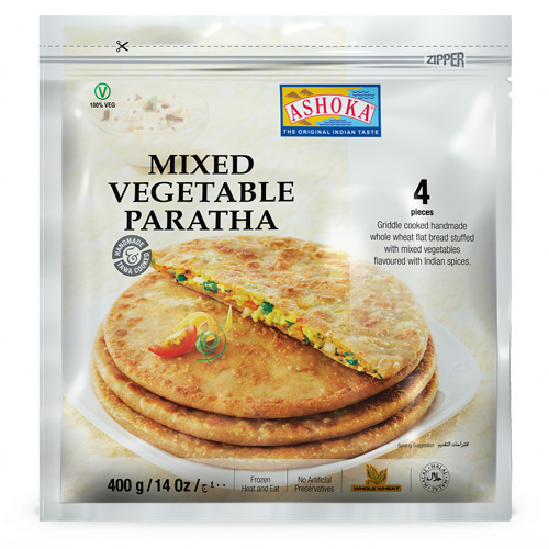 ASHOKA MIX VEGETABLE PARATHA 12X400G