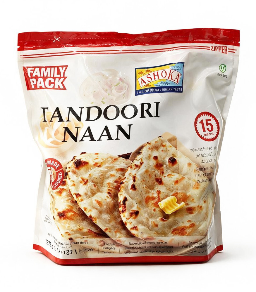 ASHOKA TANDDORI NAAN (PLAIN) 4X1275G