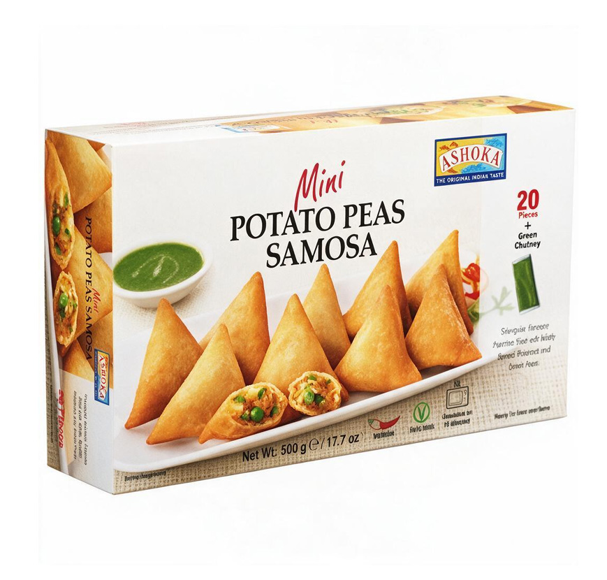 ASHOKA POTATO PEAS SAMOSA 12X400G