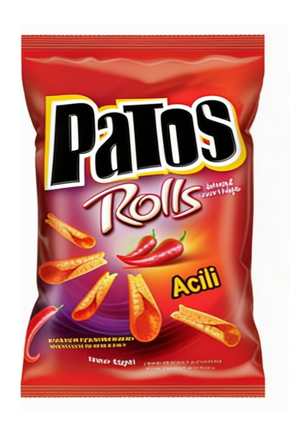 CHIPS PATOS ROLLS HOT PEPPER 30X100G