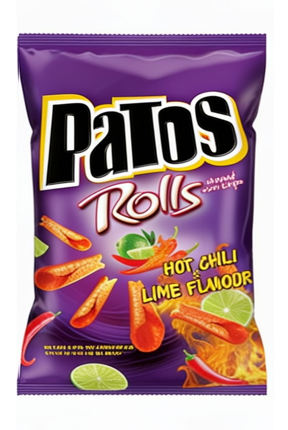 CHIPS PATOS ROLLS TACO SPICY 30X100G