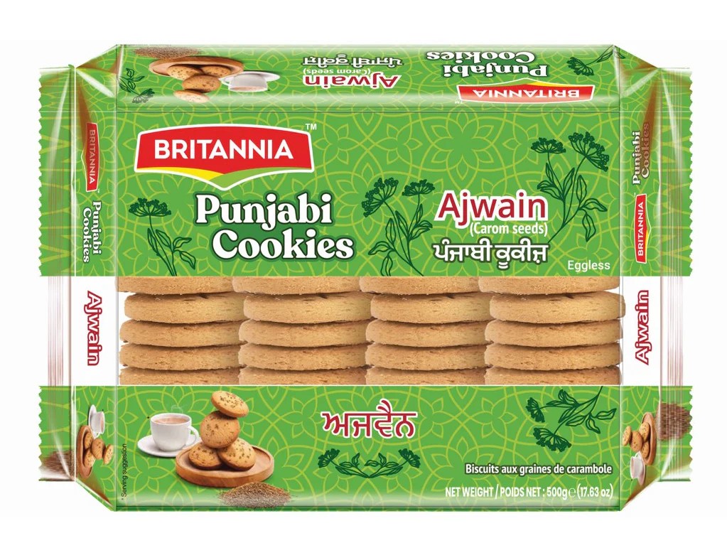 BRITANNIA PUNJABI COOKIES AJWAIN 10X500G