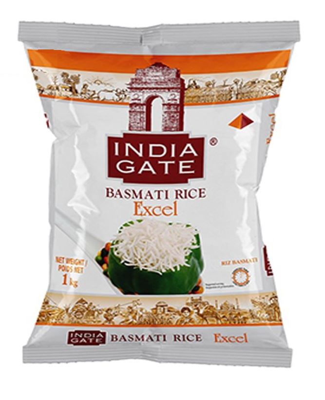 BASMATI INDIA GATE EXCEL RICE 20X1KG - FreshTropical