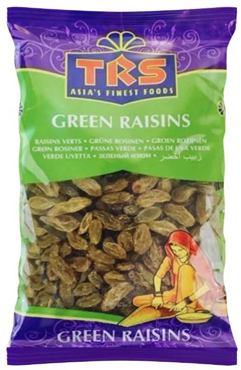 Turkish Green Raisins RAISINS GREEN TRS 20X100G - FreshTropical