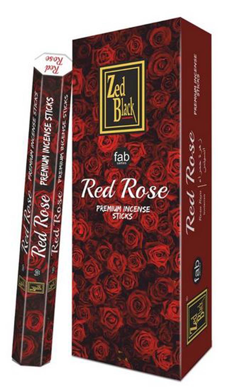 AGARBATTI HEXA RED ROSE 1X6PKT