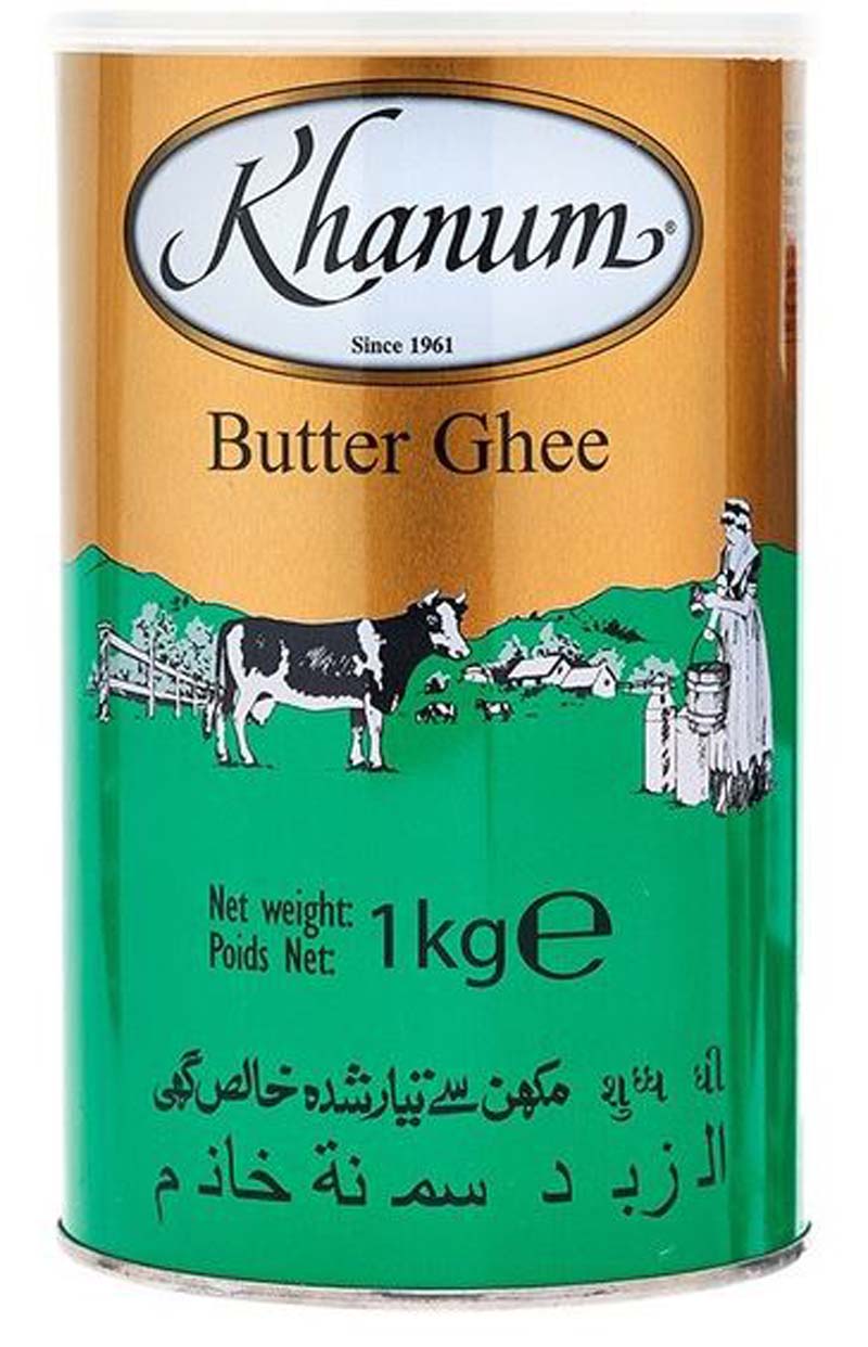 Khanum BUTTER GHEE KHANUM 12X1KG - Ghee