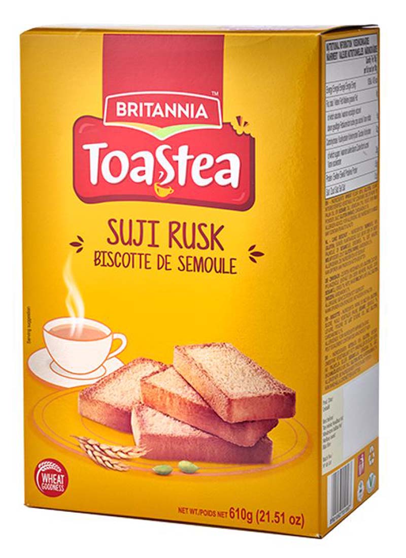 BRITANNIA SUJI RUSK 6X610G - FreshTropical