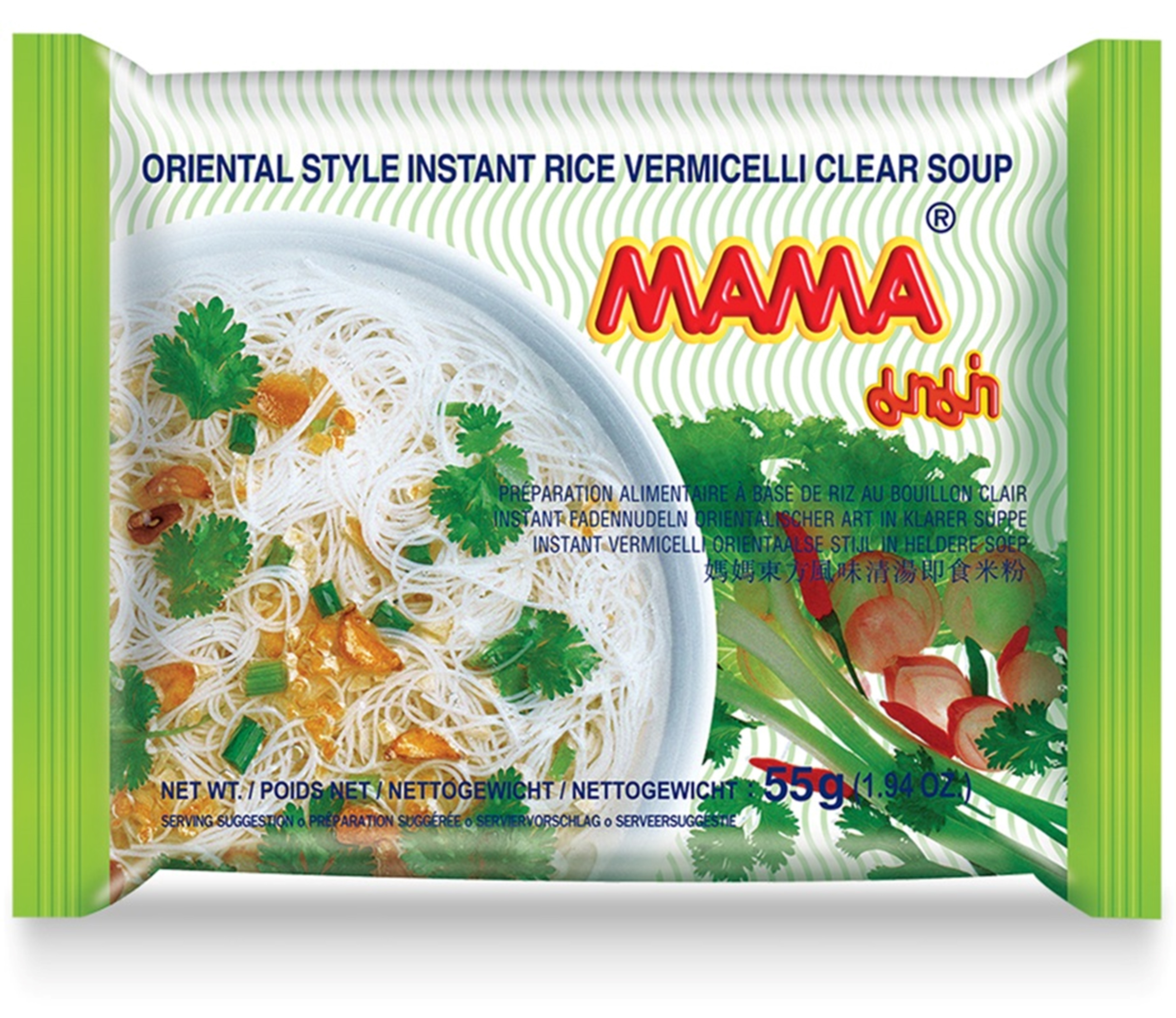 Mas Ma Rice NOODLES MAMA RICE VERMICELLI CLEAR30X55G - FreshTropical