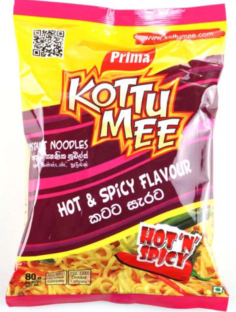 NOODLES KOTTU MEE HOT & SPICY 80x80G