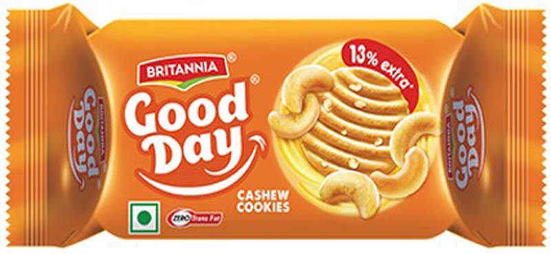 BRITANNIA GOODDAY COOKIES CASHEW 24X75G