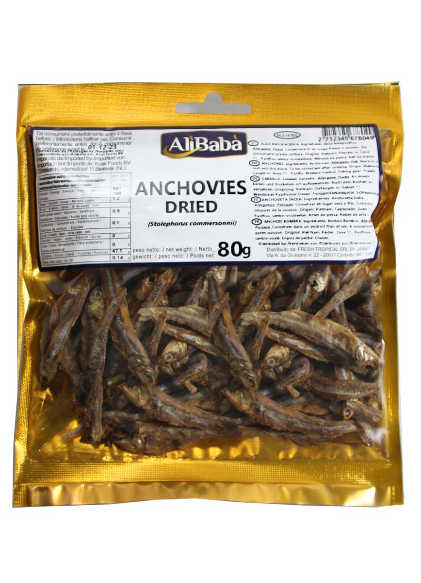 ST DRIED ANCHOVIES ALI BABA 20x80G
