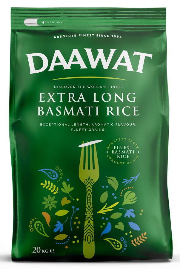 BASMATI DAAWAT EXTRA LONG RICE 20KG